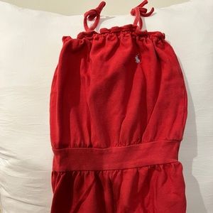 Infant Red Polo Romper